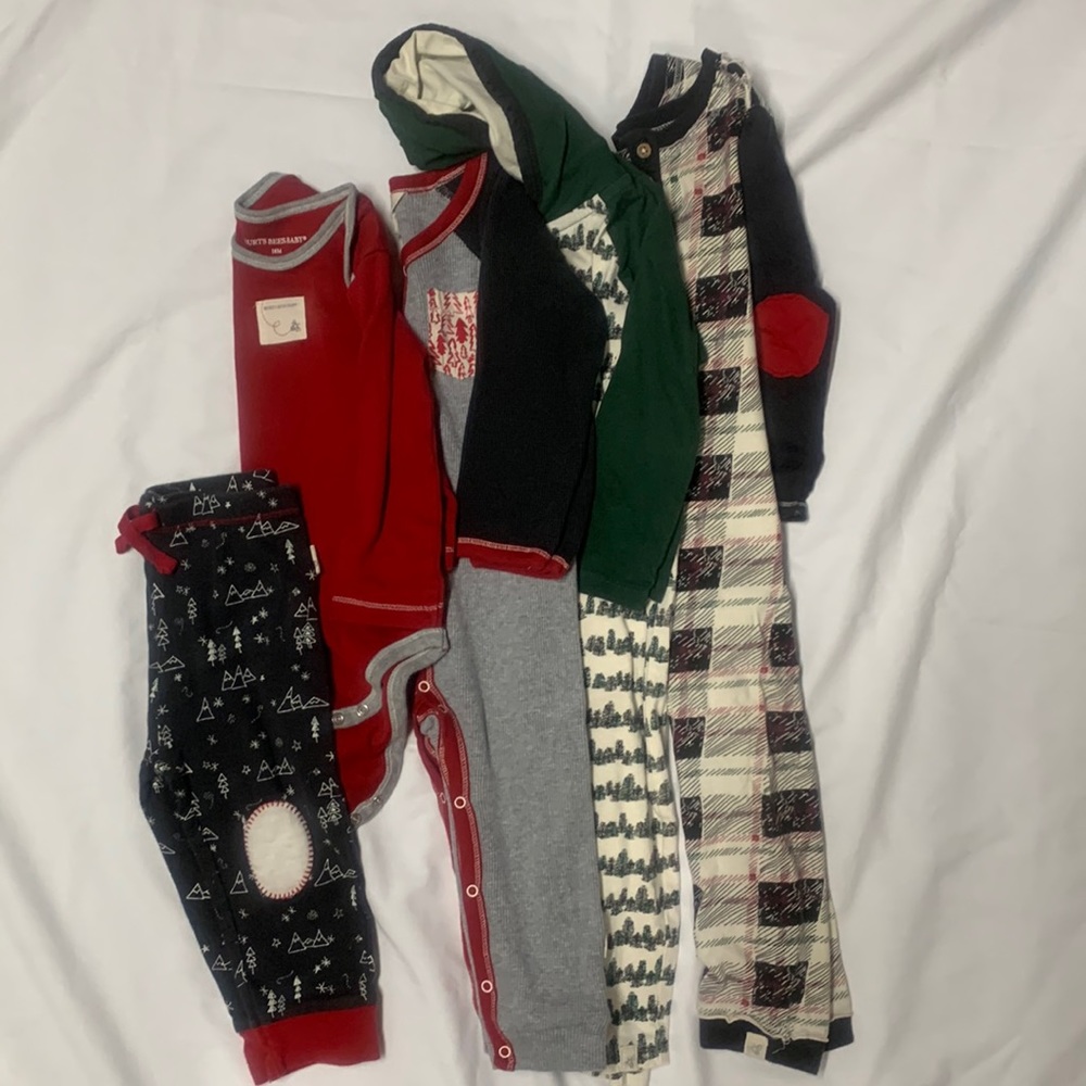 Infant boys Burt’s Bees lot. Size 12-18 months